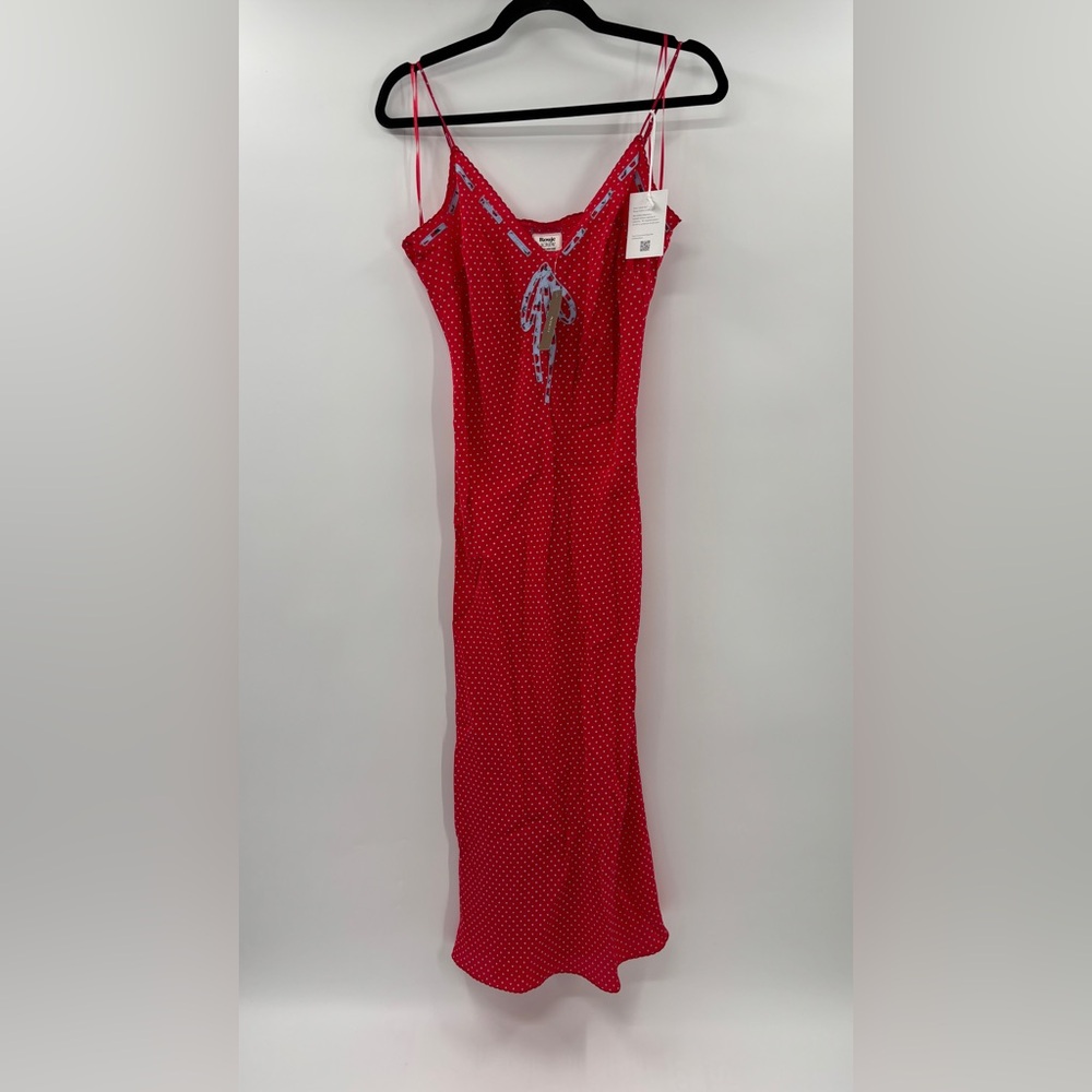 Rouje X J.Crew Swoon slip dress in polka dot - Picture 6 of 9